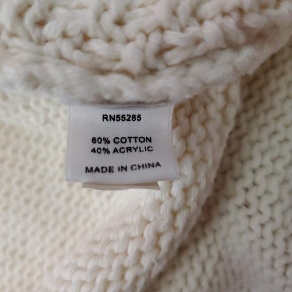 💎449 Express Cable Knit Cowl Neck Tunic Sweater Dress - Picture 4 of 5